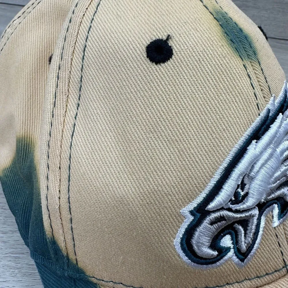 Philadelphia Eagles NFL Team Apparel hat Yellow Green One Size Strap‎ Back